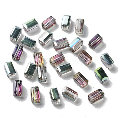 Electroplate Glass Beads EGLA-J023-8x4mm-WLS13-1