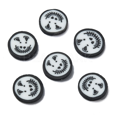 Halloween Theme Handmade Polymer Clay Cabochons CLAY-M005-15-1