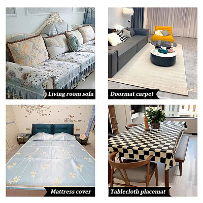 AHADEMAKER 20Pcs 2 Style PU Self Adhesive Non Slip Carpet Stickers FIND-GA0005-66-1