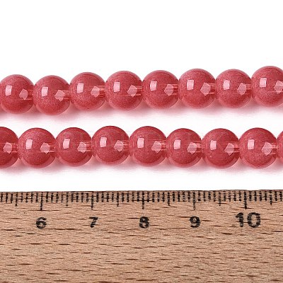 Transparent Glass Imitation Cat Eye Beads Strands GLAA-Q110-01B-12-1