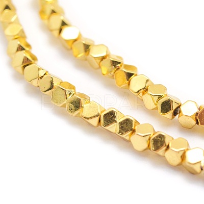 Electroplate Non-magnetic Synthetic Hematite Beads Strands G-L485-10C-G-1