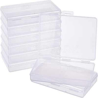 Transparent Plastic Bead Containers CON-BC0006-06C-1
