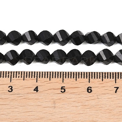 Natural Shungite Beads Strands G-P611-C35-01-1