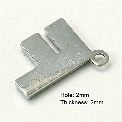 Alloy Letter Pendants LS-X-RB-C1416-F-1