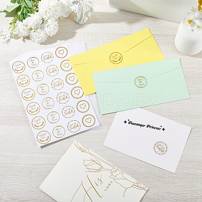 Word Gold Foil Self-adhesive Stickers DIY-WH20001-13H-1