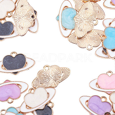 Alloy Enamel Pendants PALLOY-CJ0001-05-1