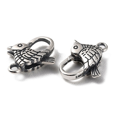 925 Thailand Sterling Silver Lobster Claw Clasps STER-D003-29AS-1