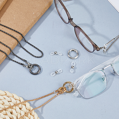 3Pcs 3 Colors Iron Eyeglass Chains AJEW-FH0007-49-1