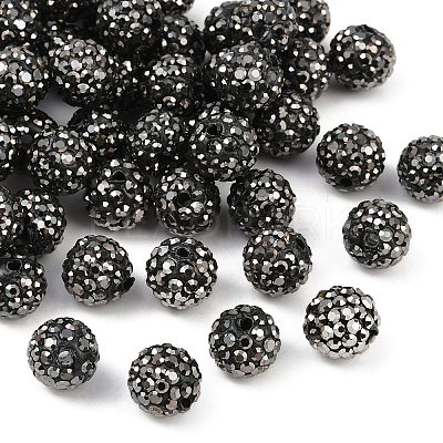 Polymer Clay Rhinestone Beads RB-N006-71-1