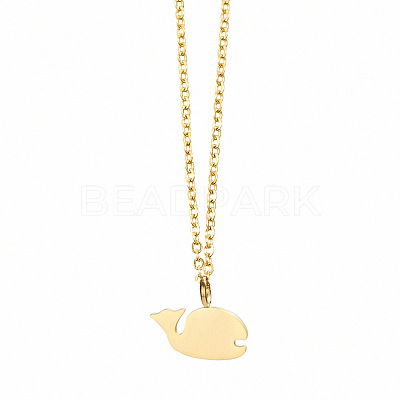 304 Stainless Steel Pendant Necklaces for Women FS-WGD2842-04-1
