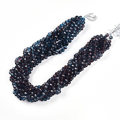 Baking Paint Transparent Glass Beads X1-DGLA-A035-T10mm-A10-1