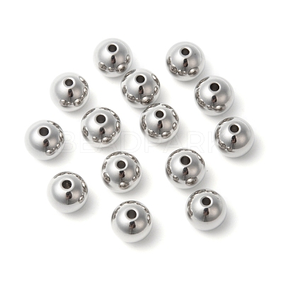 Tarnish Resistant 304 Stainless Steel Solid Beads STAS-G011-2-1