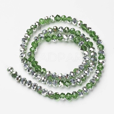 Electroplate Transparent Glass Beads Strands EGLA-A034-T4mm-M17-1