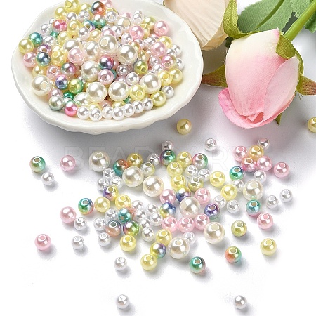ABS Plastic Imitation Pearl Beads KY-YW0001-65-1