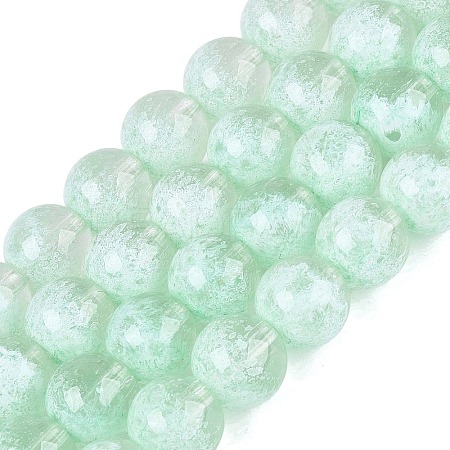 Transparent Half Spray Painted Glass Beads Strands LS-GLAA-Q110-02A-02-1