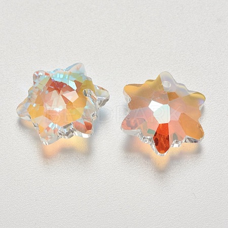 K9 Glass Rhinestone Pendants GLAA-F083-03A-03-1
