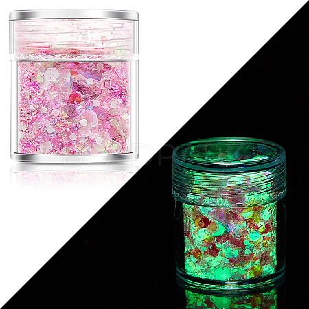 Luminous Nail Art Glitter Powder LUMI-PW0004-034F-1
