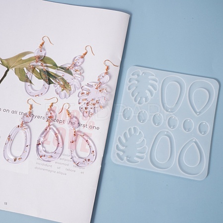 DIY Pendant Earring Silicone Molds DIY-L021-68-1