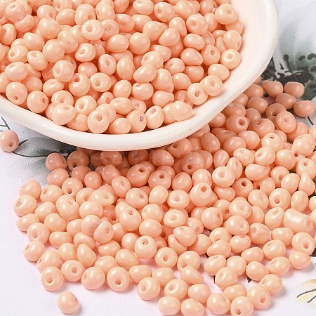 6/0 Opaque Baking Paint Glass Seed Beads X1-SEED-M012-02A-18-1