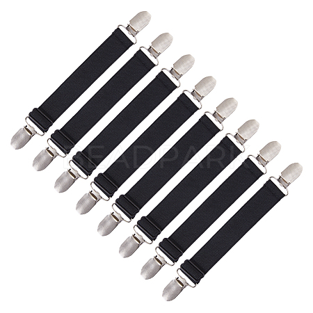 8Pcs Polyester & Iron Bed Sheet Grippers KY-FH0001-49-1