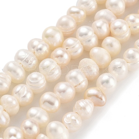 Natural Cultured Freshwater Pearl Beads Strands PEAR-C003-05A-1