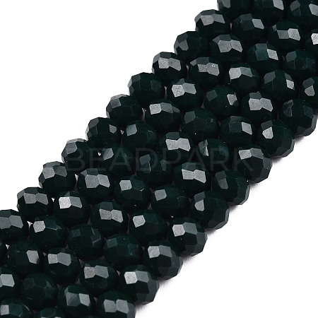 Opaque Solid Color Glass Beads Strands LS-EGLA-A034-P8mm-D12-1