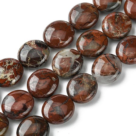 Natural Brecciated Jasper Beads Strands G-K365-B20-03-1