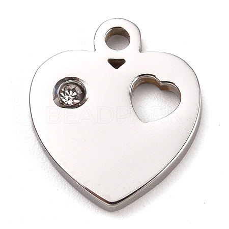 304 Stainless Steel Charms STAS-L245-001P-1