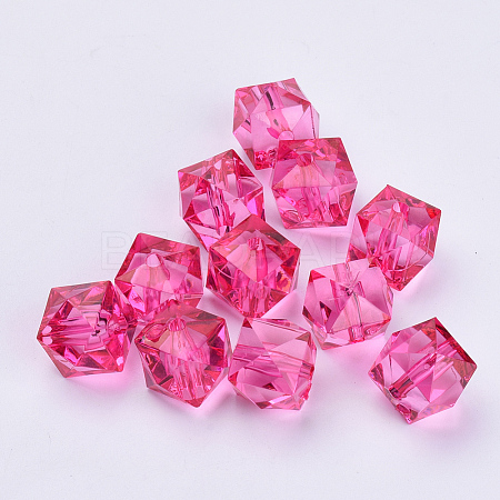 Transparent Acrylic Beads TACR-Q259-10mm-V08-01-1