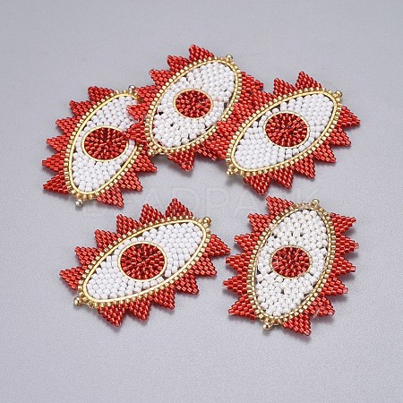 Handmade Japanese Seed Beads Links SEED-P003-24B-1