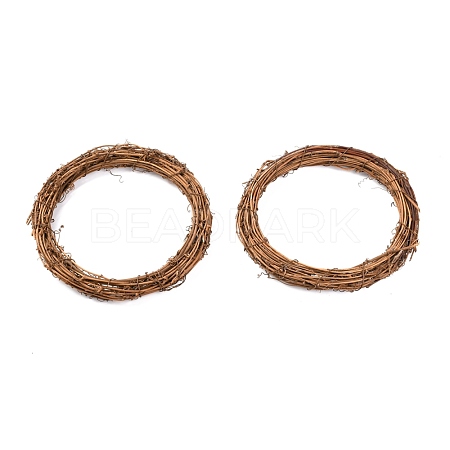 Circle Shape Rattan Vine Branch Wreath Hoop DIY-B022-01E-1