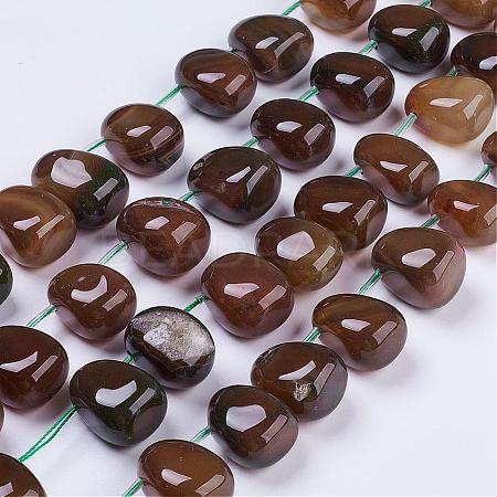 Natural Agate Beads Strands G-G693-A07-1