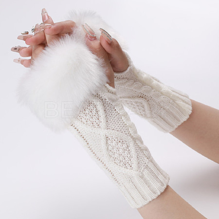 Polyacrylonitrile Fiber Yarn Knitting Fingerless Gloves COHT-PW0001-15A-1