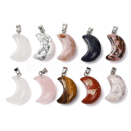Natural & Synthetic Mixed Stone Pendants G-F820-02L-1