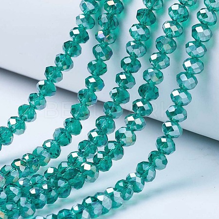 Electroplate Glass Beads Strands LS-EGLA-A034-T10mm-B04-1