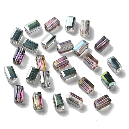 Electroplate Glass Beads EGLA-J023-8x4mm-WLS13-1