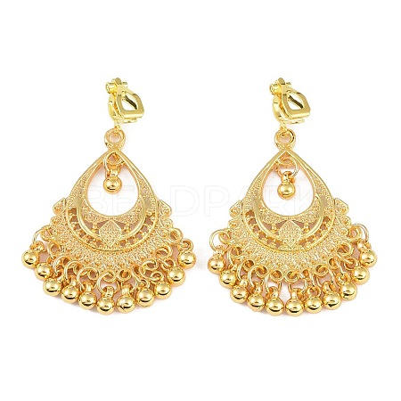 Bohemia Zinc Alloy Clip-on Earrings EJEW-C089-01A-G-1