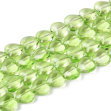 Baking Paint Transparent Glass Beads Strands DGLA-N021-01A-02-1
