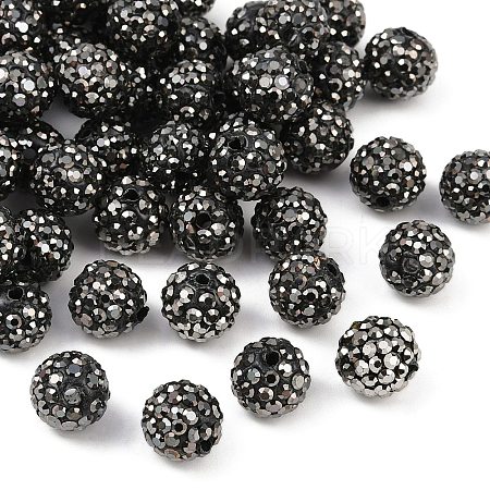 Polymer Clay Rhinestone Beads RB-N006-71-1