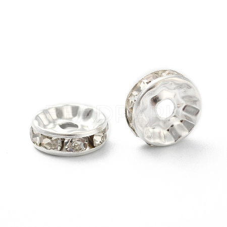 Iron Grade A Crystal Rhinestone Spacer Beads RB-A010-10MM-S-1