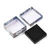 Floral Oil Painting Print Square Cardboard Jewelry Boxes CBOX-A010-01A-04-3