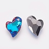 K9 Glass Rhinestone Pendants GLAA-F083-01A-03-2
