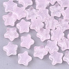 Transparent Spray Painted Glass Beads X1-GLAA-N035-01-A02-1