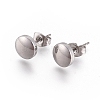 304 Stainless Steel Stud Earrings X-EJEW-I235-08-2