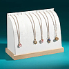 PU Leather Necklace Organizer Display Stands PW-WG42274-02-1
