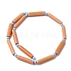 Handmade Lampwork Chevron Beads LAMP-Z019-01-16-2