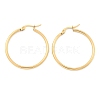 Ion Plating(IP) 304 Stainless Steel Hoop Earrings EJEW-N0016-11G-E-2