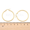 Ring 304 Stainless Steel Big Hoop Earrings X-EJEW-N0016-11G-F-4