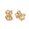 SHEGRACE Brass Clear Cubic Zirconia Beads XGRQ4G675-684G-2