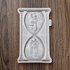 Valentine's Day Couple Sand Glass Shape Display Decoration DIY Silicone Statue Mold DIY-K072-03-3